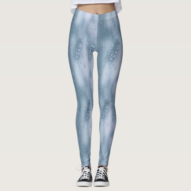 Droplets d'eau Leggings Motifs - Cool & Rafraîchis (Devant)