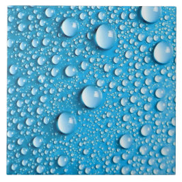 Droplets d'eau sur bleu | Carreaux céramiques pers