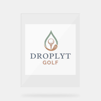 Droplyt Golf Signature Acryl-Schild Acrylschild