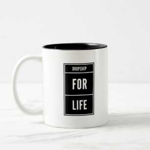 Dropship for Life Zweifarbige Tasse