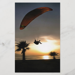 Dropzone am Duskischen Abenteuer Paragliding Art Briefpapier