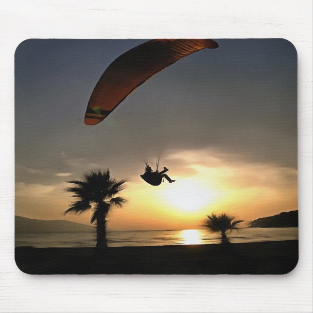 Dropzone am Duskischen Abenteuer Paragliding Art Mousepad (Vorne)
