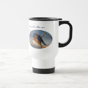 Drossel des Glückes inspirierend Reisebecher