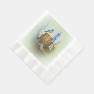 Drossel-Familie Serviette