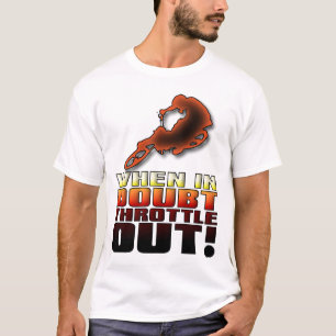 Drossel-heraus Schmutz-Fahrradmotocross-lustiges T-Shirt