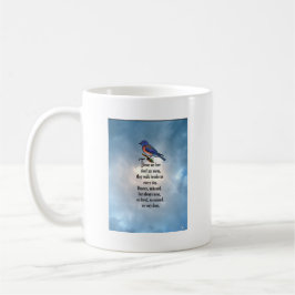 Drossel-"so geliebtes" Gedicht Kaffeetasse