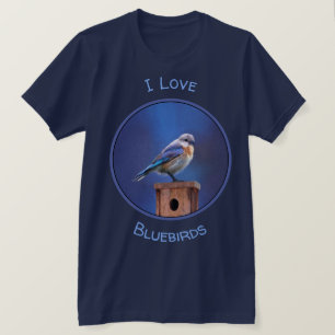 Drossel-(weibliche) Malerei - ursprüngliche T-Shirt