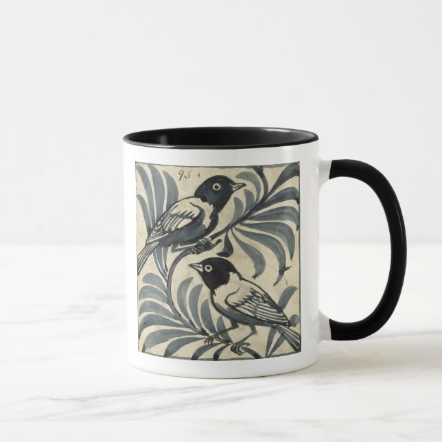 Drosseln (w/c auf Papier) Tasse (Rechts)