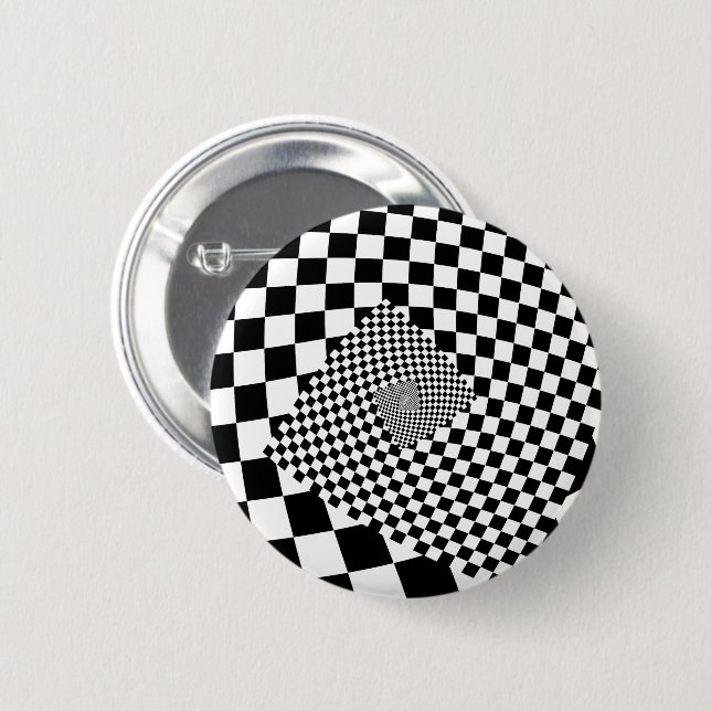 Droste Checkered Spiral Button (Vorne & Hinten)