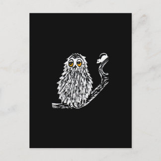 Drowsy Owl Postcard Postkarte