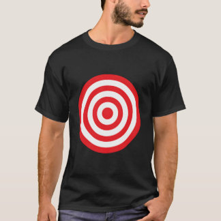 Druck auf Vorder- und Rückseite Bullseye Zielschei T-Shirt