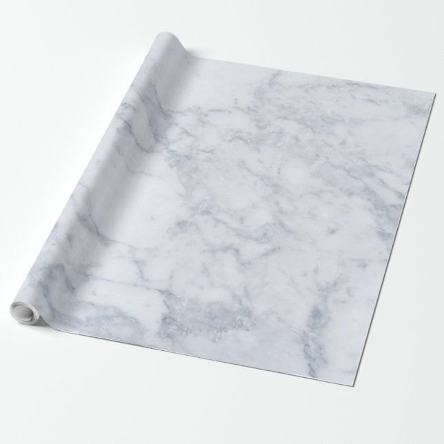 Druck aus weißem und grauem Marmorstein Geschenkpapier (Ungerollt)