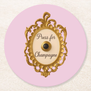 Druck Champagner Barwagen Veuve Untersetzer