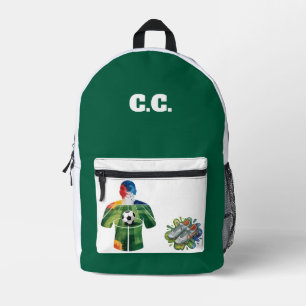 Druck-Cut-Näh-Rucksack - Personalisierter Fußball- Bedruckter Rucksack
