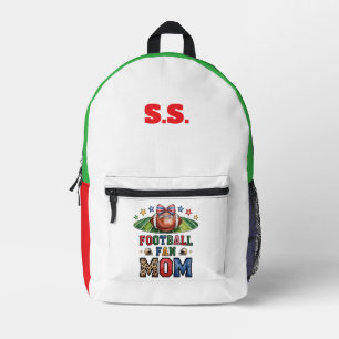 Druck-Cut-Näh-Tasche - Personalisierter Fußball-Ru Bedruckter Rucksack