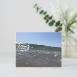 Druck der Meereswelle   Friedliche Strand-Naturkun Postkarte