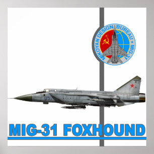 Druck des Foxhound-MiG-31 Poster