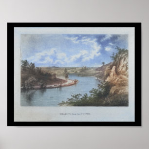 Druck des Schuylkill River in Reading, Pennsylvani Poster