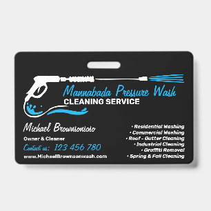 Druck des schwarzen Auto Power waschen Wash CLEANI Ausweis