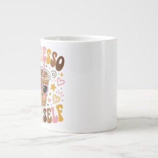 drück dich aus Jumbo-Tasse