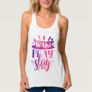 Drück dich aus - Wach auf, bete, erschlage - Pink Tank Top