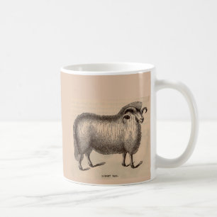 Druck Dorset ram aus dem 19. Jahrhundert Kaffeetasse