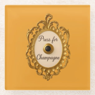Drück Für Champagner Bar Wagen Untersetzer