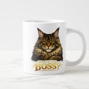 Druck für eine Tasse mit einer Maine Coon-Katze