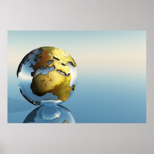 DRUCK FÜR EUROPA UND AFRIKA POSTER