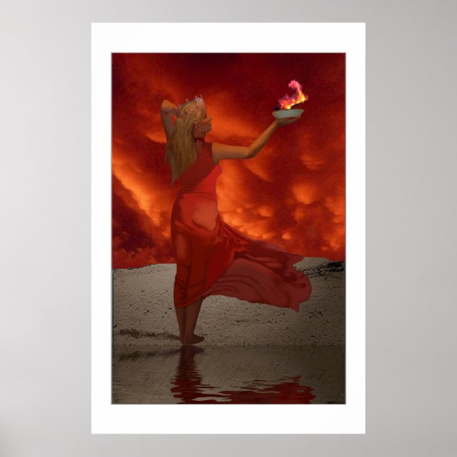 DRUCK "GODESS OF FIRE" POSTER (Vorne)
