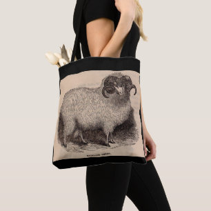 Druck Highland Schafe aus dem 19. Jahrhundert Tasche