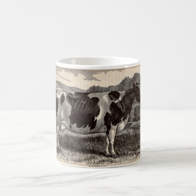 Druck Holstein-Kuh des 19. Jahrhunderts Kaffeetasse (Mittel)