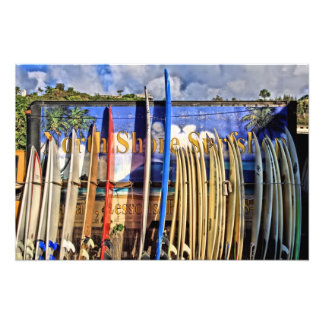 Druck im North Shore Surf Shop