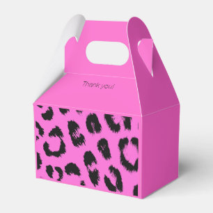 Druck in Rosa und schwarzem Leopard Geschenkschachtel