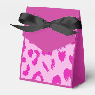 Druck in Rosa und schwarzem Leopard Geschenkschachtel