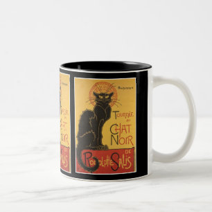 DRUCK LE CHAT NOIR ZWEIFARBIGE TASSE
