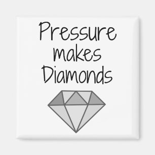 Druck macht Diamanten Magnet