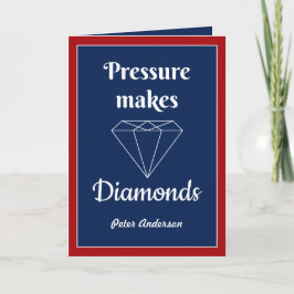 Druck macht Diamonds Gratulationskarte Dankeskarte