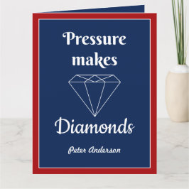 Druck macht Diamonds Gratulationskarte Dankeskarte
