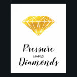 Druck macht Diamonds Imitate goldene Inspiration Poster<br><div class="desc">Druck macht Diamonds Imitate Goldfolie Diamant Inspiration Anführungsdruck. Elegante und moderne Zuhause-Dekor Wandkunst,  Geschenk für sie.</div>