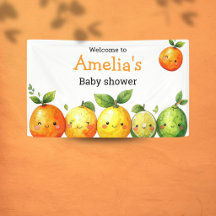 Drück mich Zitrus-Baby-Party