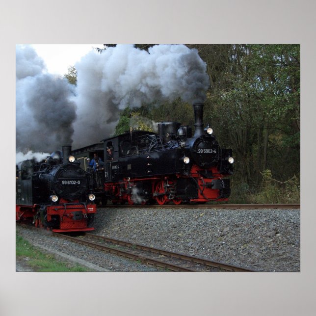 Druck mit Volldampf Poster (Vorne)