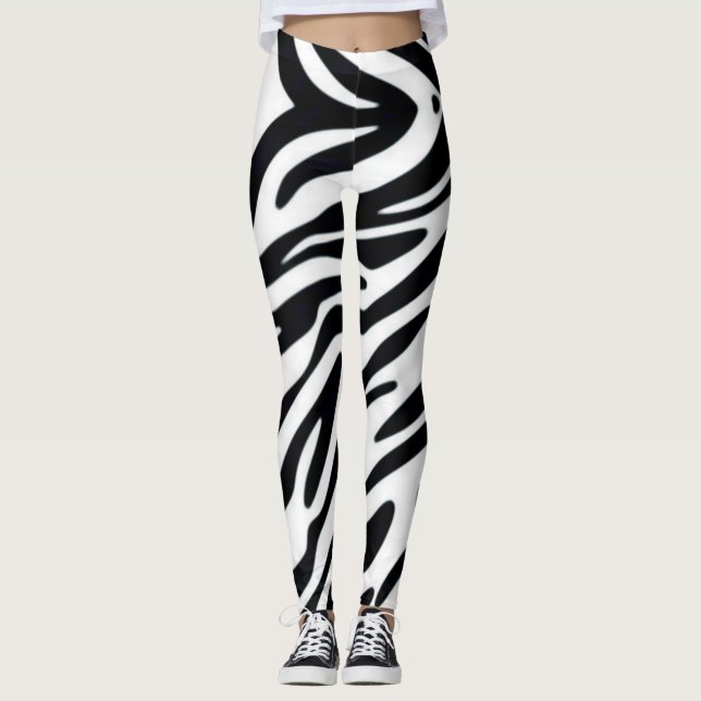 DRUCK-Mode-Leggings des Zebra-einer klassische Leggings (Vorderseite)