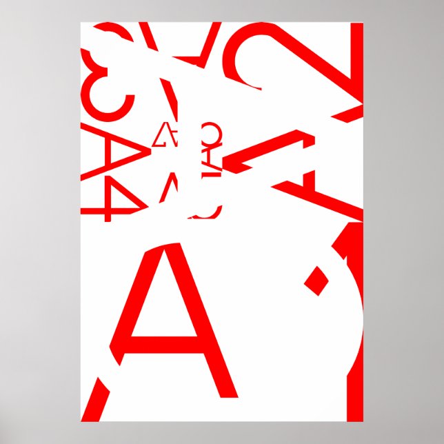 Druck nach ISO A Serie Poster (Vorne)