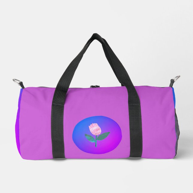 Druck schneiden Nähbeutel DUFFEL BLUME DESIGN Duffle Bag (Vorderseite)