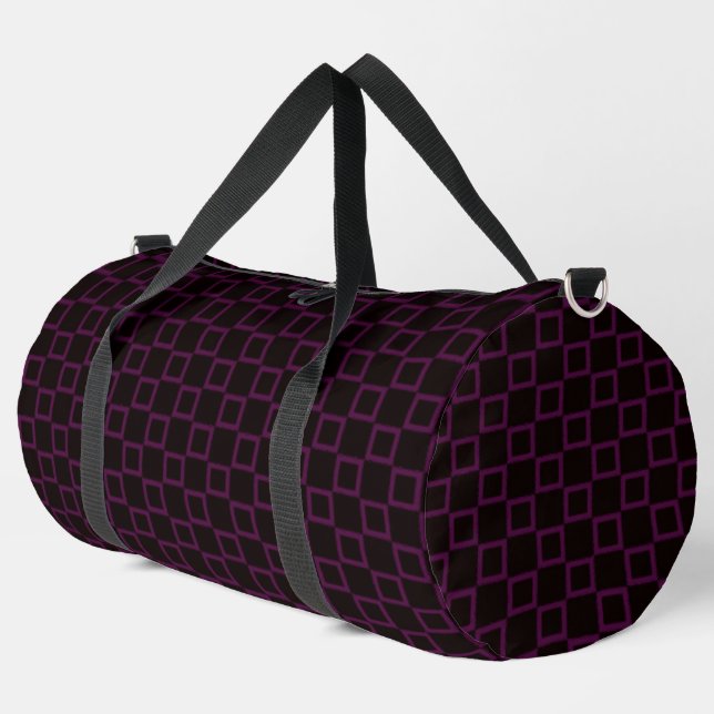 Druck Schneiden Nähbeutel lila violett schwarz Des Duffle Bag (Linke Ecke)