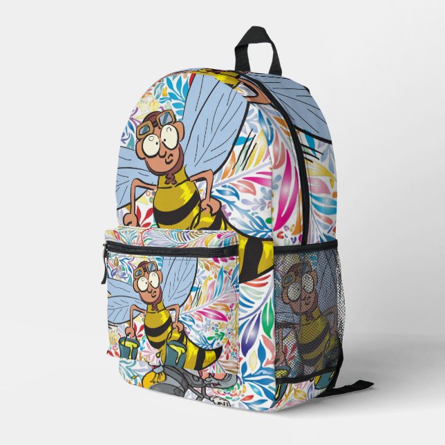 Druck Schneiden Nähtasche Blumengestanze Bedruckter Rucksack (Rückseitige Ecke Rechts)