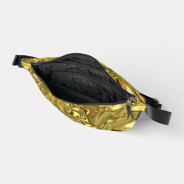 Druck Schneiden Nähtasche Gold Bauchtasche (Offen)