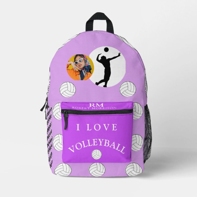 Druck Schneiden Nähtasche, PACKBACK ROSE FUCHSIA Bedruckter Rucksack (Vorderseite)