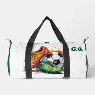 Druck-Schneiderei-Tasche - Personalisierte Fußball Duffle Bag